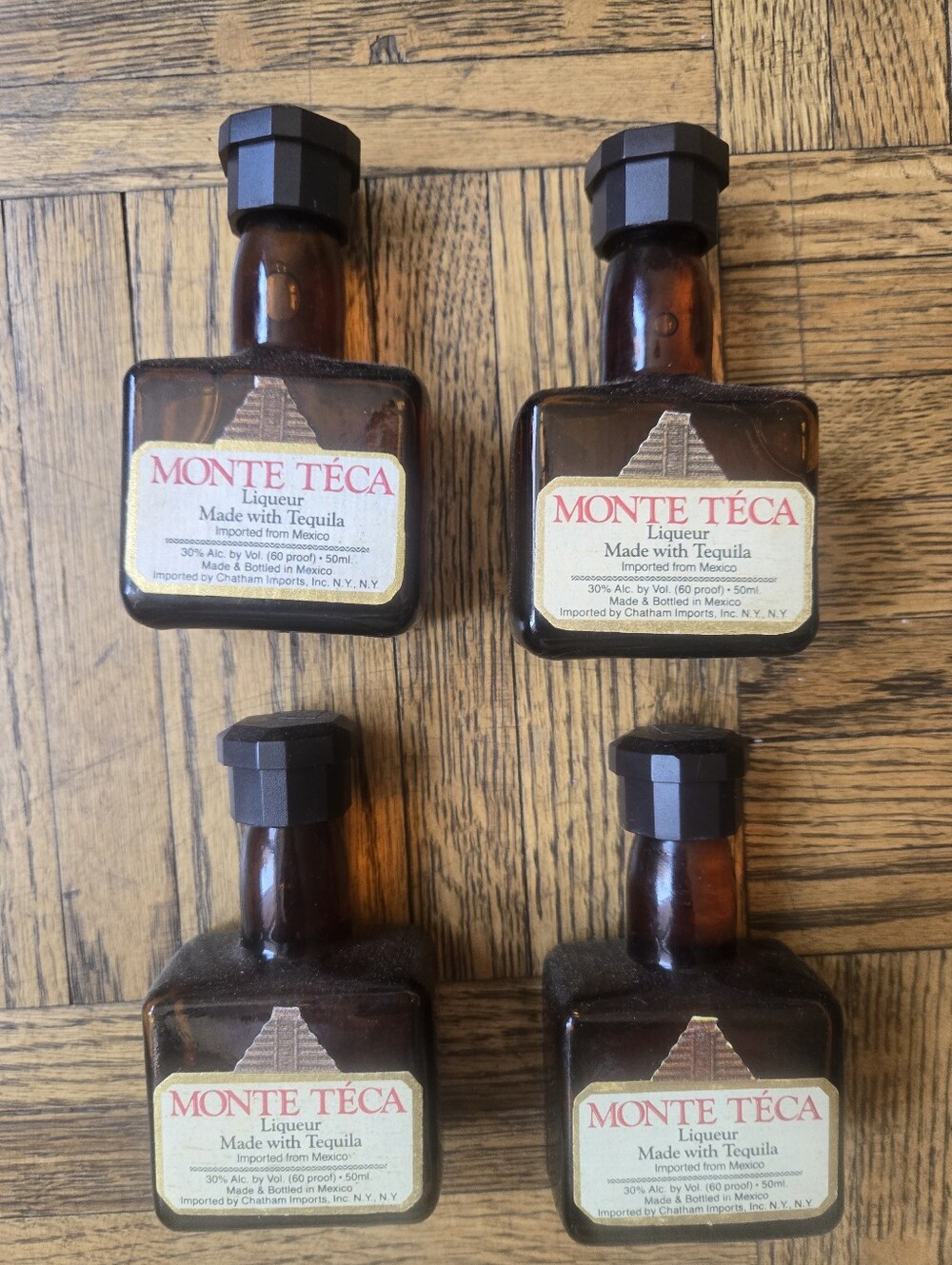 Monte Teca Colllectible Airplane Liquor Bottle -  Rare Liquor Collection Props